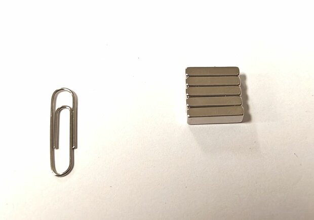 5 pieces 20 mm x 20 mm x 3 mm Neodym Magnets