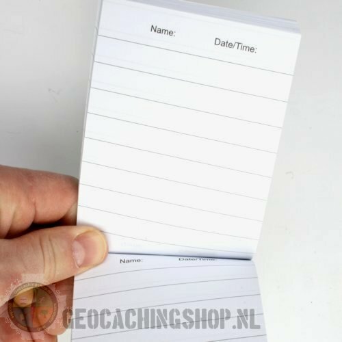 10 x Logboek Groen Geocaching, 115x80mm, 100 pag