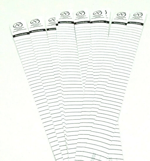 10 x Logsheet watervast 3 x 28cm, 1 vel