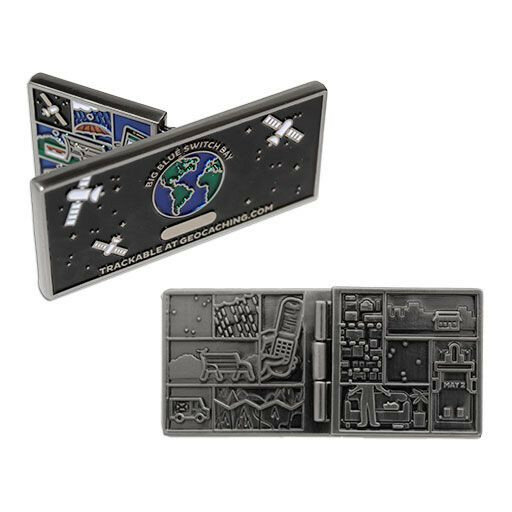 The Great Blue Switch Geocoin and Tag Set