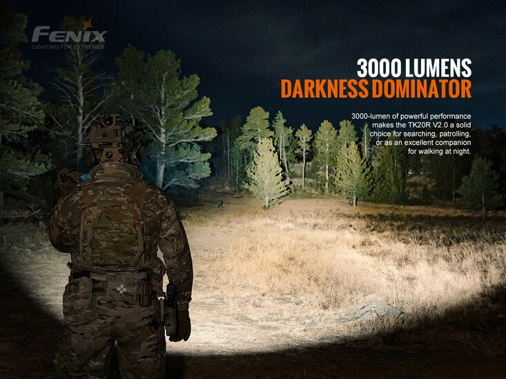 Fenix TK20R V2.0 oplaadbare zaklamp - 3000 lumen