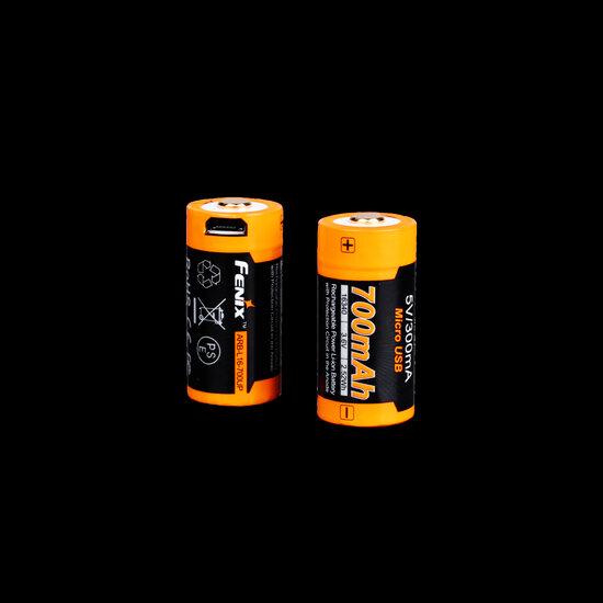 Fenix ARB-L16-700UP 16340 accu, 700 mAh Li-Ion