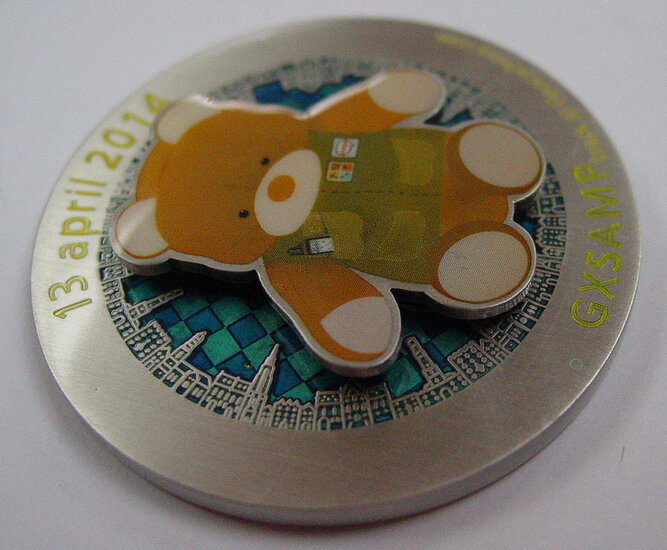 Brugse Beer IV KUBB Event Geocoin RE