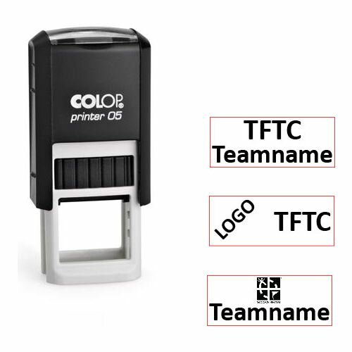 Log stempel - Printer - 6x15 mm - Eigen tekst/logo