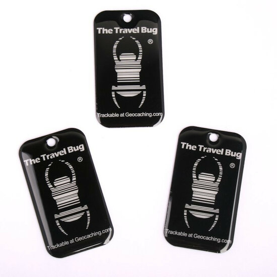 3 x QR Travel Bug&reg; zwart