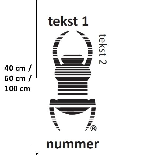 Travel Bug - Sticker - XXXL, decal