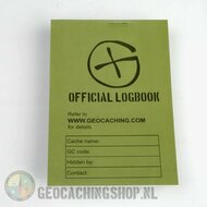 10 x Logboek Groen Geocaching, 115x80mm, 100 pag