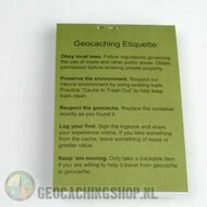 10 x Logboek Groen Geocaching, 115x80mm, 100 pag