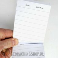 10 x Logboek Groen Geocaching, 115x80mm, 100 pag