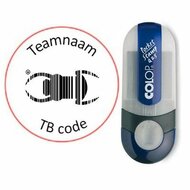 Log stempel TB - pocket 25 mm rond met teamnaam
