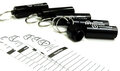 Set 5 x Micro container small, zwart + logsheets