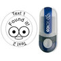 Found it! - Stempel met tekst, rond &Oslash; 25mm (Nr. 22)