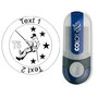 T5 - Stempel met tekst, rond &Oslash; 25mm (Nr. 10)