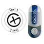 Geocaching Logo - stempel, rond &Oslash; 25mm (Nr. 03)