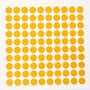 Reflector folie - 100 x rondje - geel
