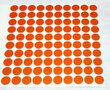 Reflector folie - 100 x rondje - oranje
