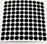 Reflector folie - 100 x rondje - zwart
