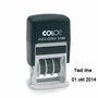 Log stempel Datum - 25x5 mm - Eigen tekst