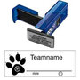 Log stempel - Hondenpoot - 14 x 38 mm