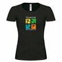Groundspeak Logo Vrouwen T-shirt met Teamnaam (kleur)