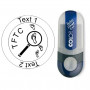 Tracker - stamp with text, round Ø 25mm (Nr. 24)