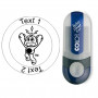 Signal - stamp with text, round Ø 25mm (Nr. 06)