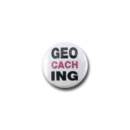 Geocaching - Button, pink (Nr. 43)