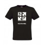 Groundspeak Logo, T-Shirt with teamname (black)