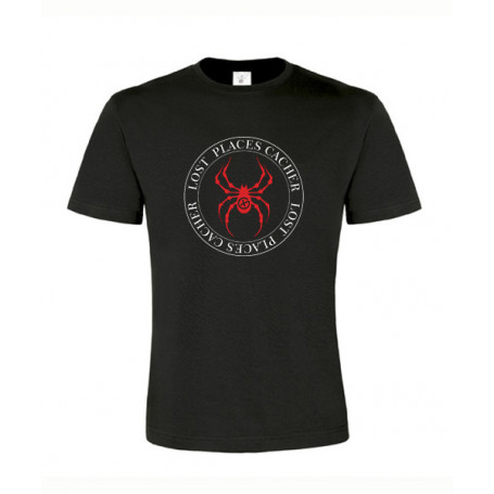 Lost Places Spider, T-Shirt (black/red)