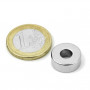 1pc 15 mm Round x 5 mm with 6 mm hole Neodym Magnet