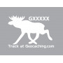 Moose - sticker trackable (decall) - 24 cm