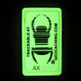 Travel bug Glow In The Dark  Badge