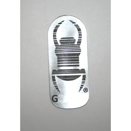 Travel bug - Sticker -   8,5 cm - silver-black