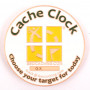 Cache Clock Geocoin - AC geel - XLE