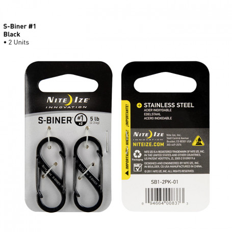 S-Biner size 1 - 2 pack