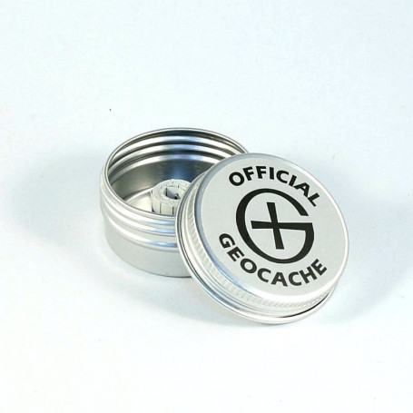 Magnetische Geocaching Container rond - XS (41 x 20 mm)