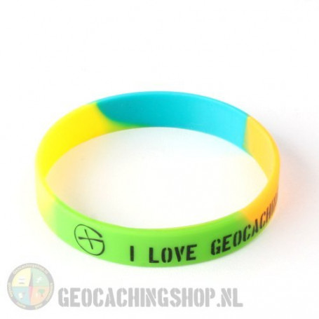 Armband - I Love Geocaching meerdere kleuren