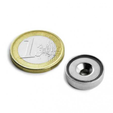 Neodym Magnet mit versenktem Loch 16,0mm