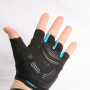Bike gloves CoolGloves blue half-covered
