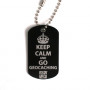 Keep Calm and go Geocaching Travel Tag