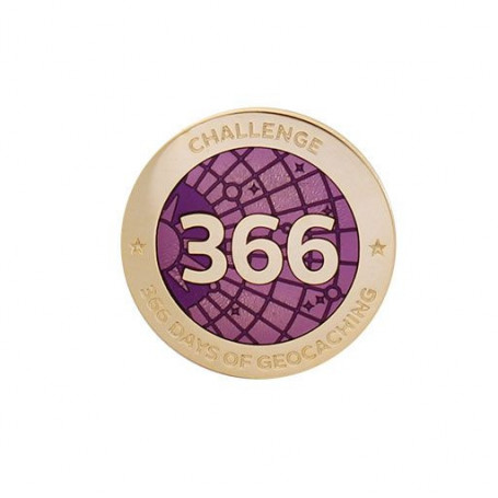 Challenge Pin - 366 Days of Geocaching