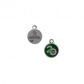 20 Years of Geocaching nano trackable charm