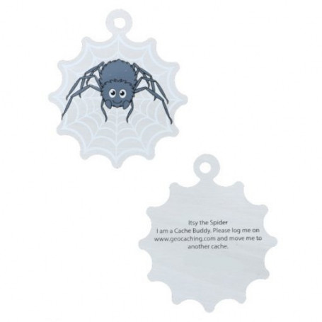 Halloween - Itsy the spider travel tag