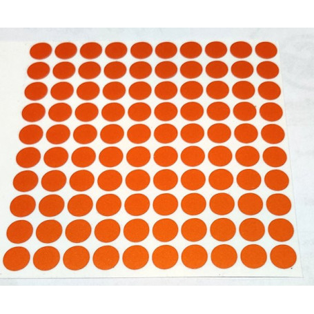 Reflektor Folie 100 Stück Kreise Orange