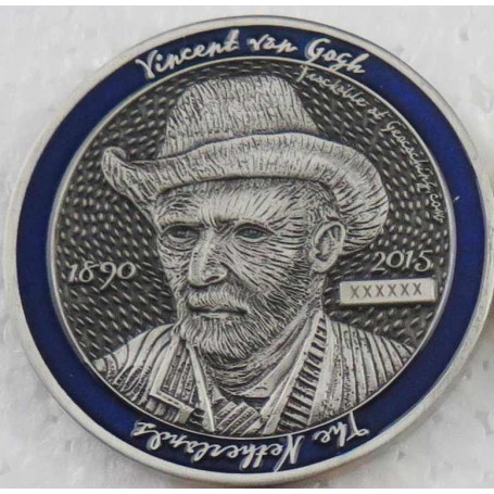 Dutch Geocoin 2015 - Antique silver - RE - Vincent van Gogh