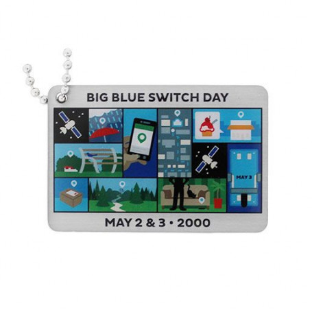 Blue Switch Travel Tag