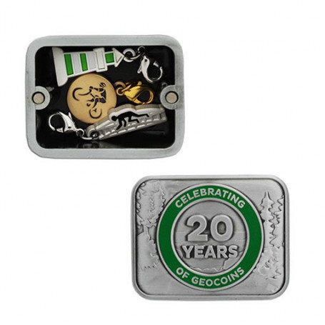 20th Anniversary of Geocoins 4 Trackable Set