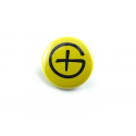 Geocaching Logo - Button, geel (Nr. 13)