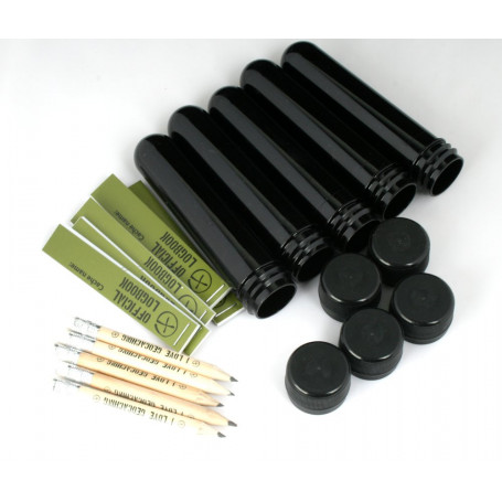 PETling black containerset of 5 with black cap