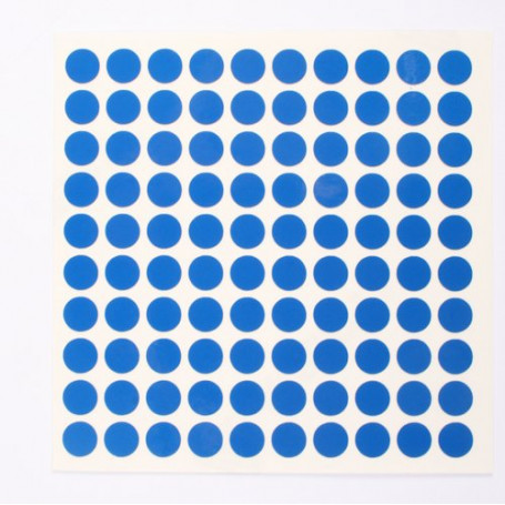 Reflector folie - 100 x rondje - blauw